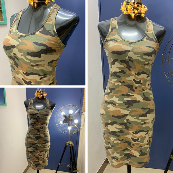 Forever 21 Dresses & Skirts - ⚡️ FOREVER 21 Army Print Stretchable Dress